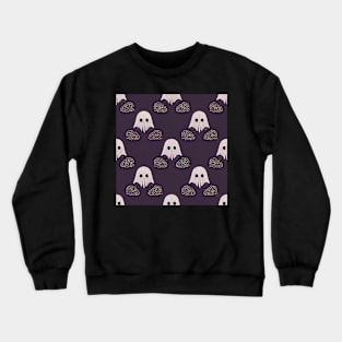 Spooky Halloween cartoon pattern art 13 regular grid Crewneck Sweatshirt